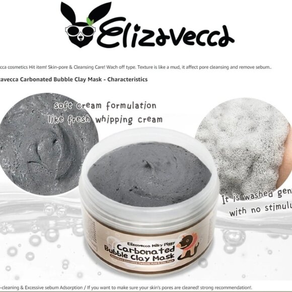 Elizavecca Milky Piggy Carbonated Bubble Clay Mask 100g – Deep Pore Cleansing - Picture 6 of 7